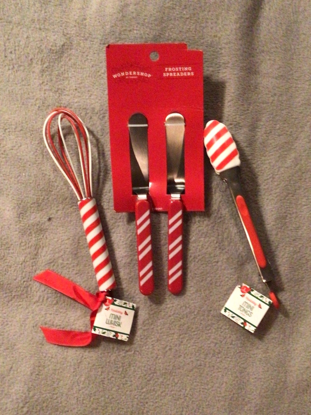 Wondershop red and white baking/cooking utensils. NWT